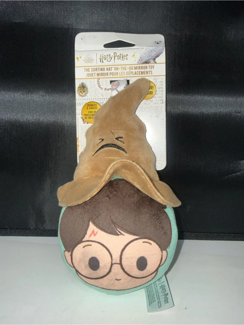 Infant/Baby Harry Potter Sorting Hat Mirror On The Go Rattle Plush Toy NEW